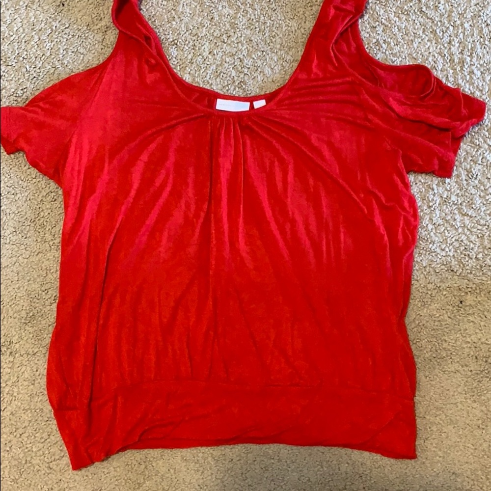Open shoulder blouse